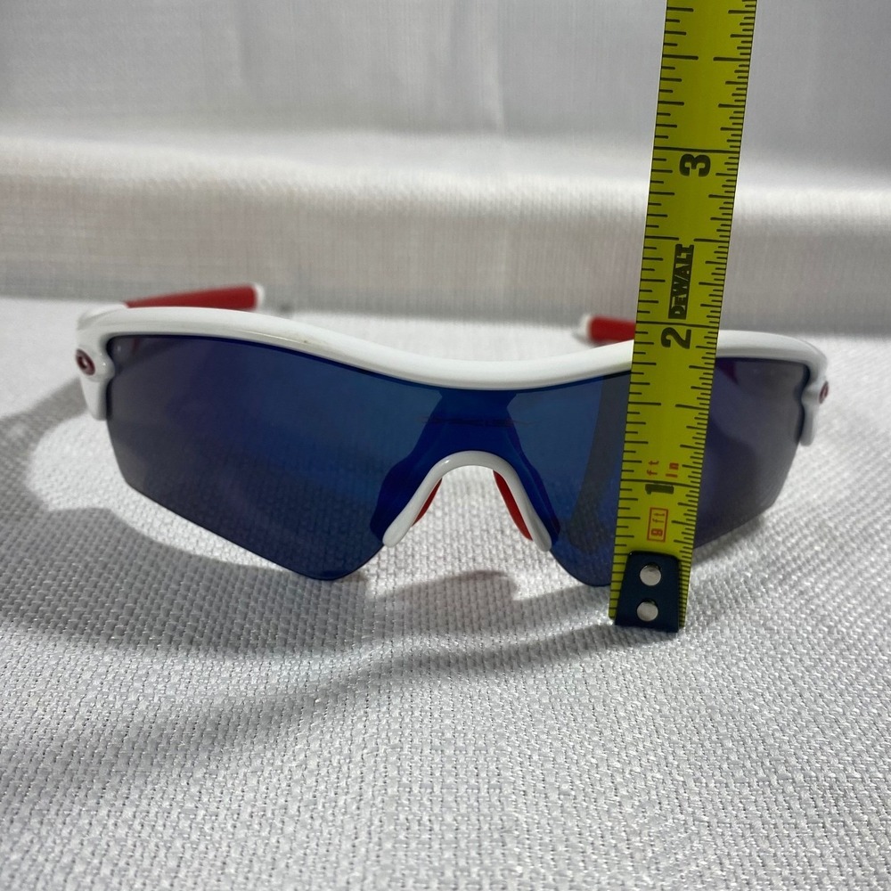 Oakley Radar Path Sunglasses White Red Blue Lens Sport Shield 09-6712 - Picture 11 of 11